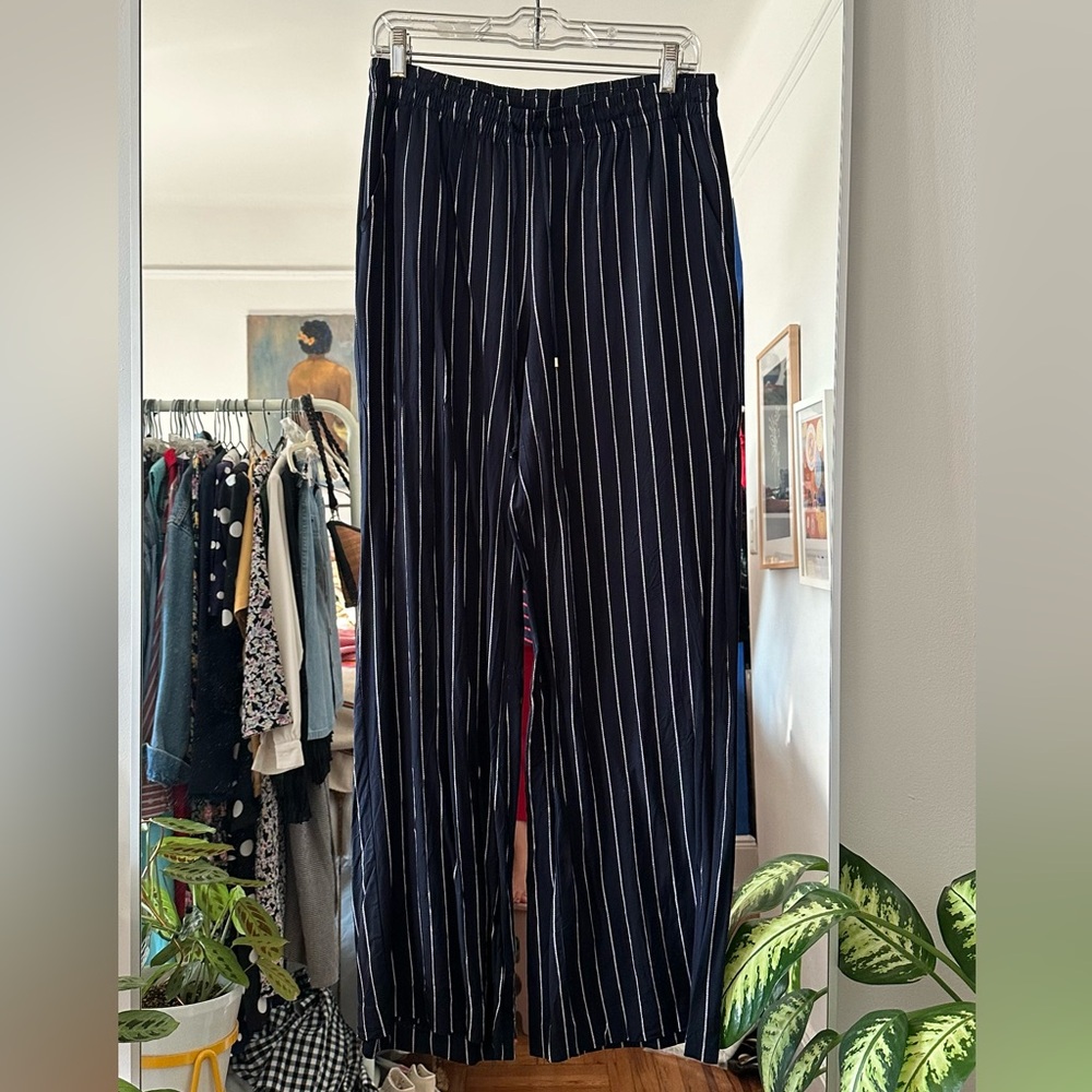 Lauren Ralph Lauren drawstring pinstripe pants